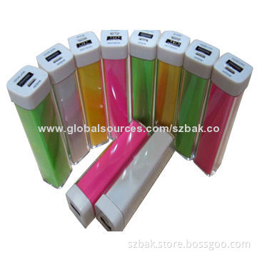 Power Banks with 2,200mAh Capacity, Measures 92*25*25mm, Lithium-ion Battery Cell, Good Quality